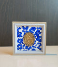Everbloom Blue |  Hand Painted Our Lady of Guadalupe Virgin Mary Frame · Catholic Gift & Keepsake