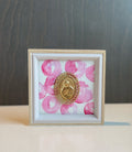 Bloom in Winter |  Hand Painted Our Lady of Guadalupe Virgin Mary Frame · Catholic Gift & Keepsake