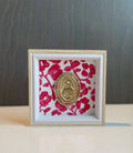 Everbloom Pink |  Hand Painted Our Lady of Guadalupe Virgin Mary Frame · Catholic Gift & Keepsake