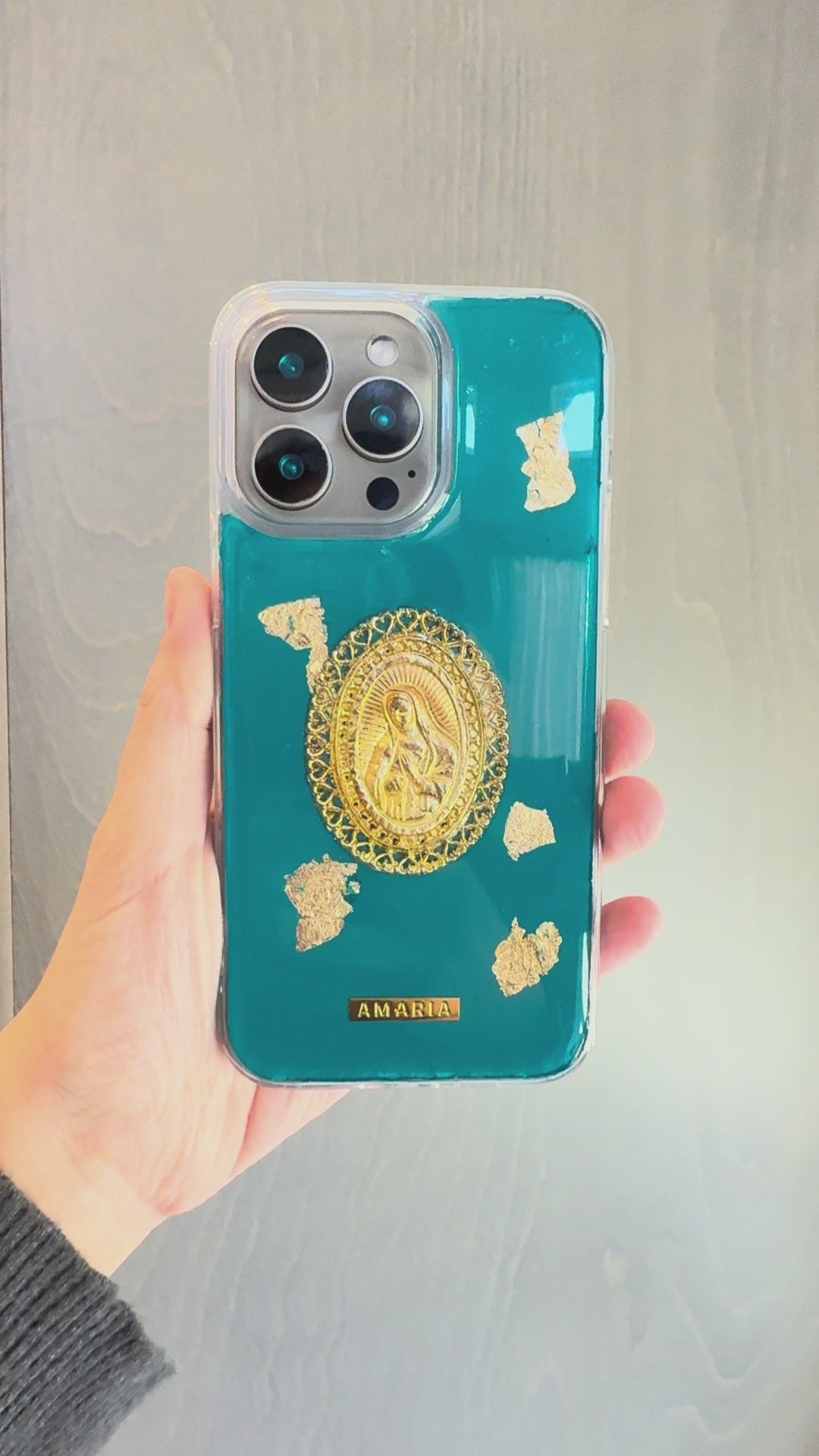 Hand-Painted Our Lady of Guadalupe iPhone Case | Virgen de Guadalupe Phone Case