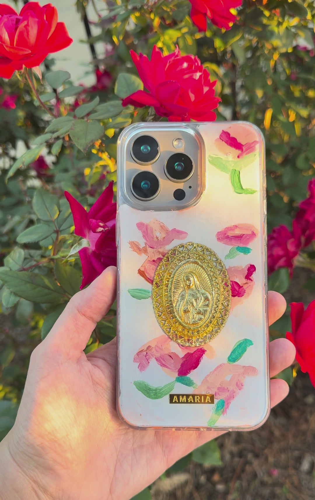 Hand-Painted Our Lady of Guadalupe iPhone Case | Virgen de Guadalupe Phone Case